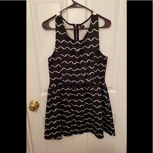 Black and White Mini Dress